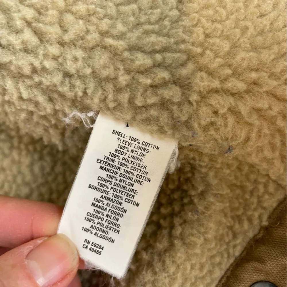 The Children's Place Tan Chore Barn Jacket Corduroy Collar XS 4